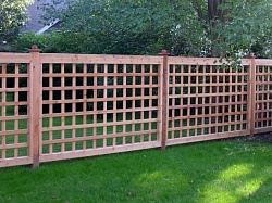 Забор Решетка из деревянных реек