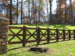 Деревянный забор кросс 60 м
